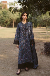 3-PC Unstitched Embroidered Digital Printed Lawn Ayzel by Afrozeh | Aziel